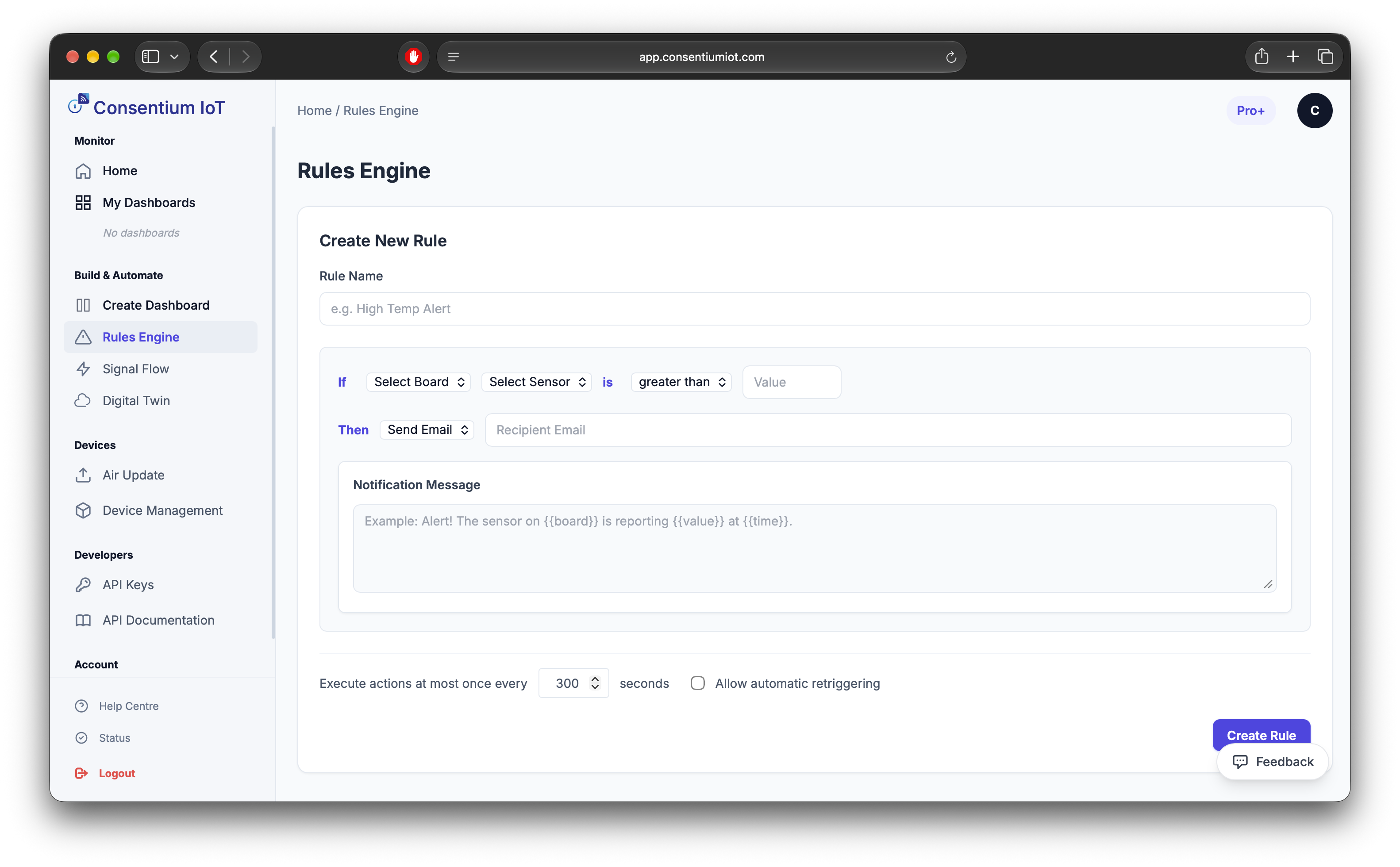 Update fleets over the air - Consentium IoT walkthrough step