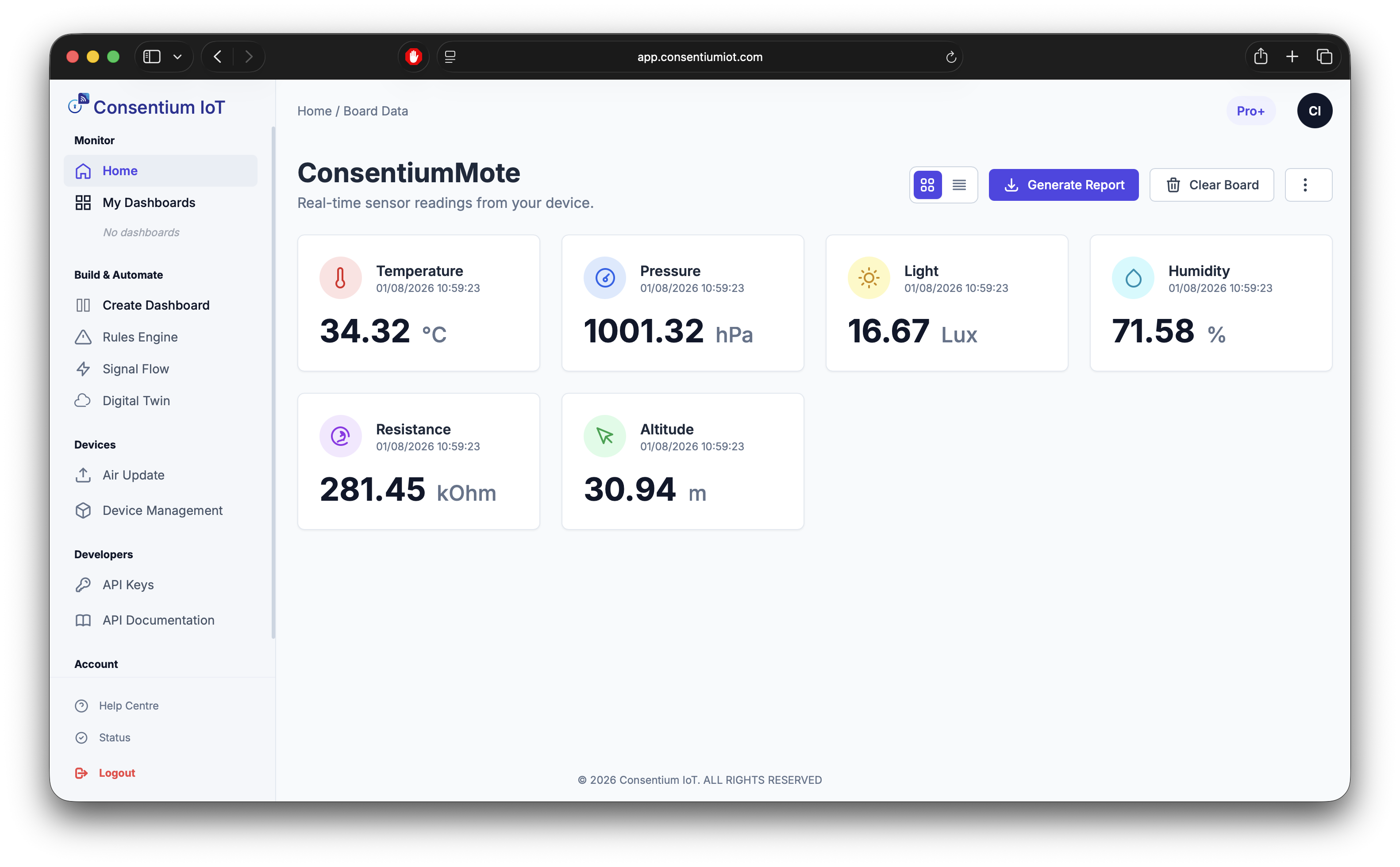 Watch it live - Consentium IoT walkthrough step
